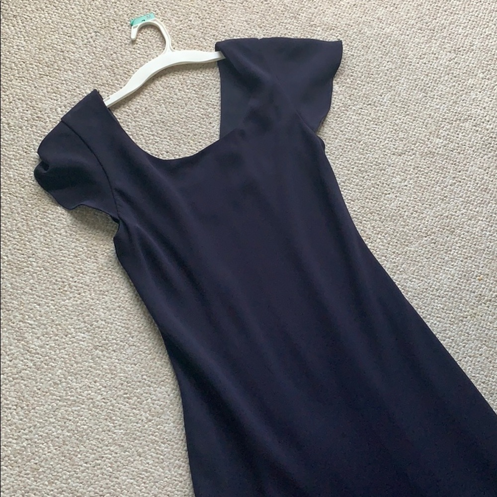Simple Navy Blue Dress